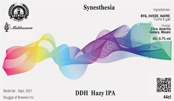 Synesthesia - Hazy IPA - 20 liter 6,8%
